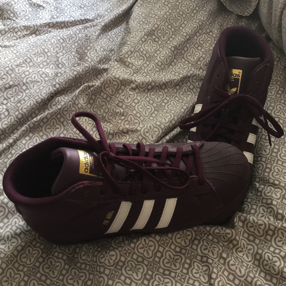 Plum Addidas high top